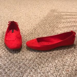 Red Zara flats